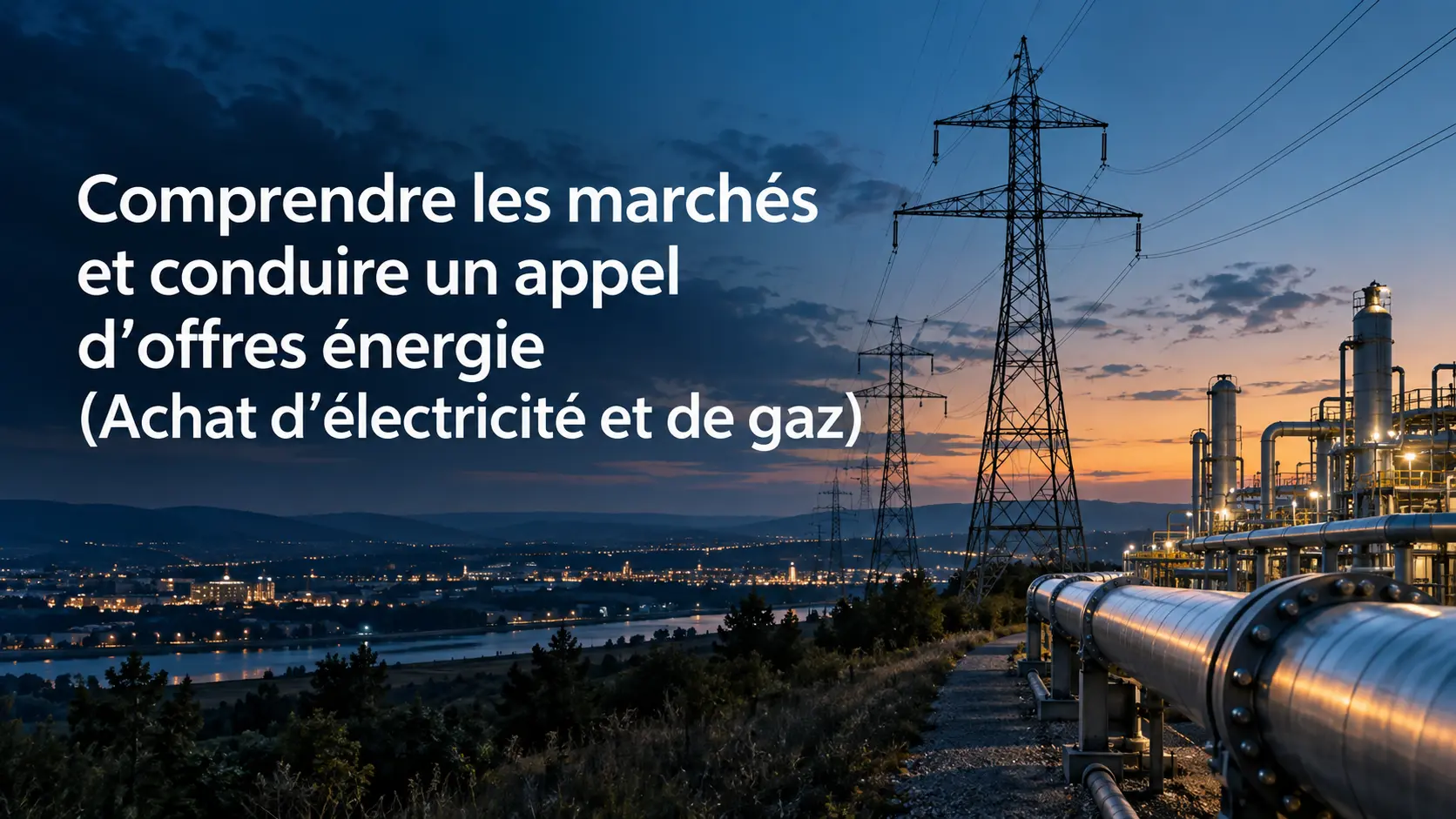 Visuel : Comprendre les marchés et conduire un appel d'offres énergie (Achat d'électricité et de gaz)
