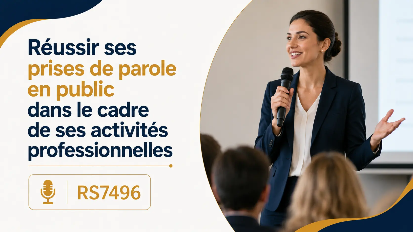 Visuel : Réussir ses prises de parole en public dans le cadre de ses activités professionnelles