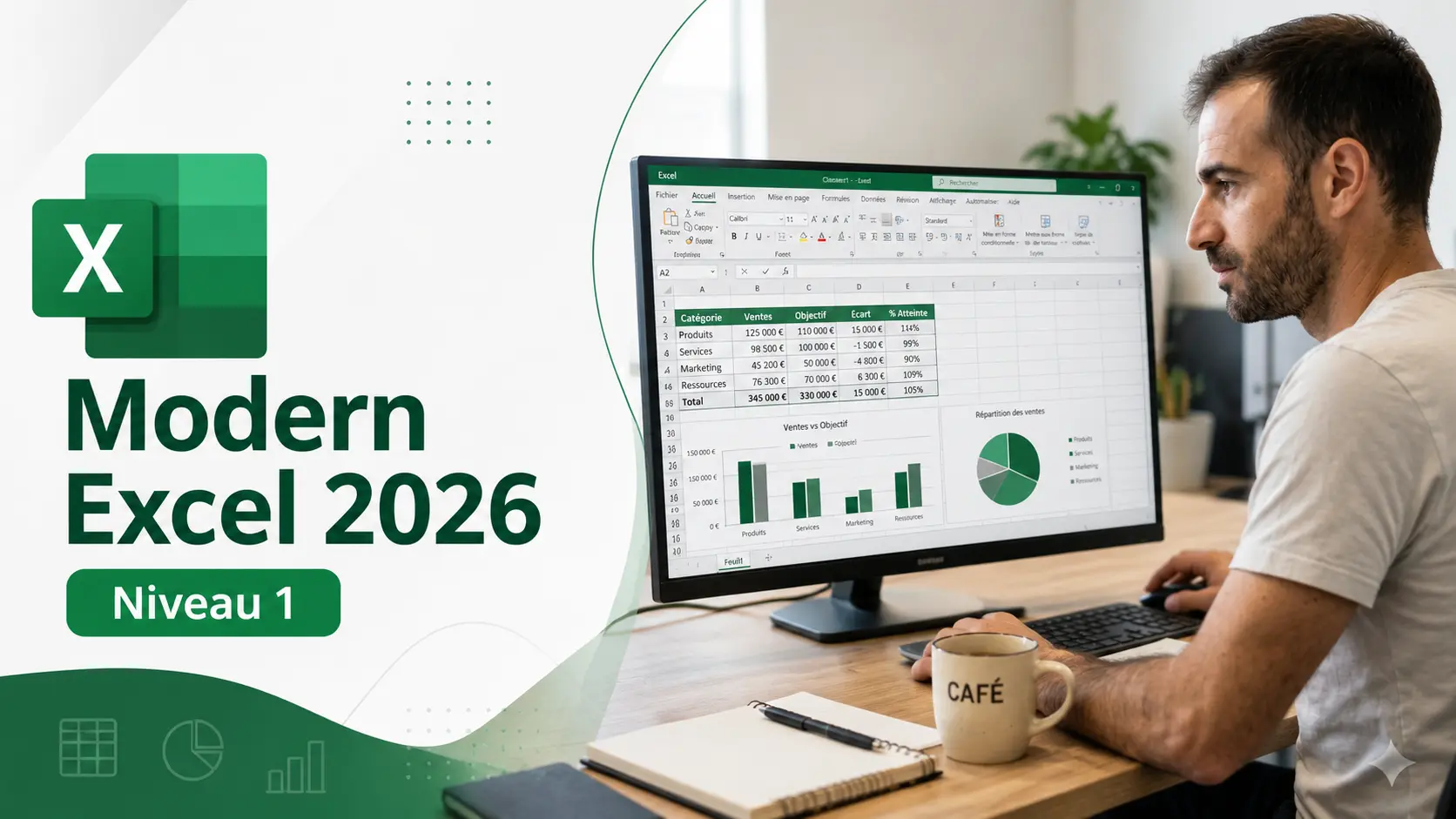 Visuel : Modern Excel 2026 – Niveau 1
